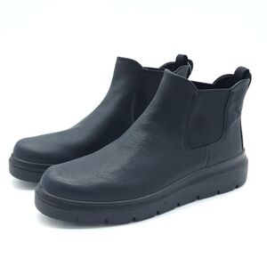 ECCO Nouvelle Womens Black Leather Waterproof Chelsea Boot Size 9-9.5